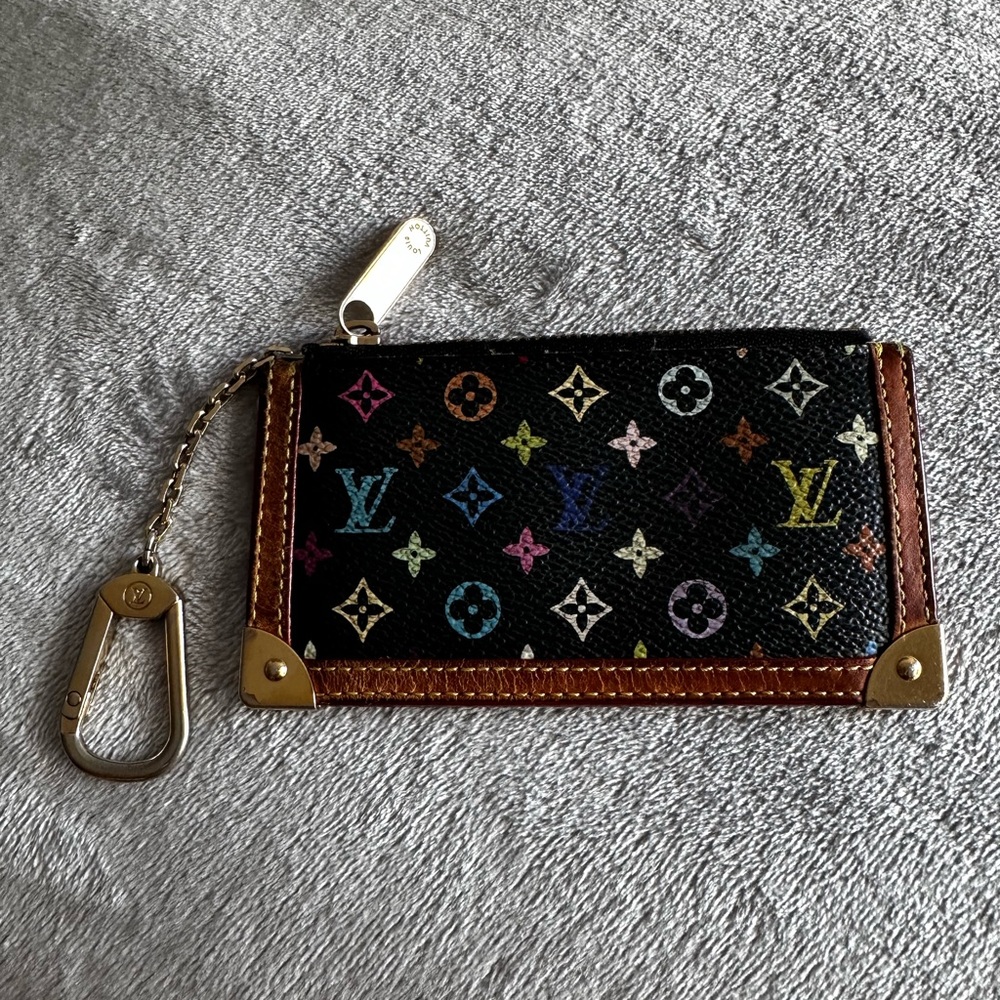RARE Louis Vuitton Monogram Logo Murakami Black Multicolor with COA